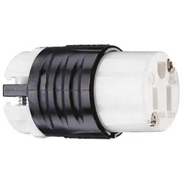 PASS & SEYMOUR USA Mains Sockets, 15A Black, Grey, Cable Mount Nylon Screw, 125 V - PS5269-X product image