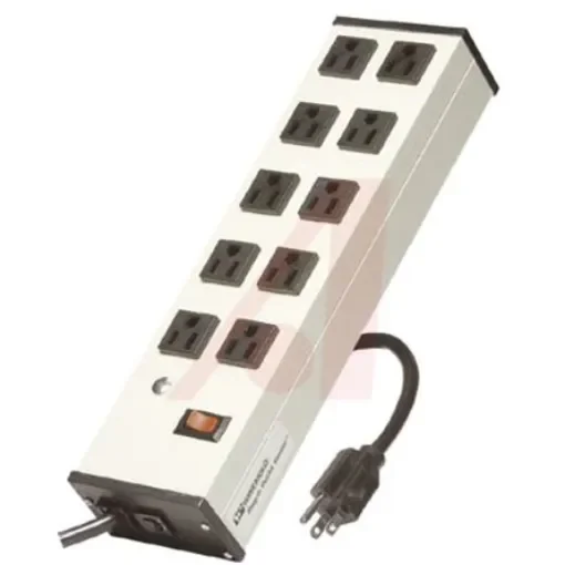 Wiremold 4.6m 8 Socket NEMA 5-15R Extension Lead, 120 V - UL218BD product image