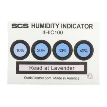 SCS Blotting Paper Impregnated With Cobaltous Chloride ESD Label, Humidity Indicator-Text 3 in x 2in - 4HIC100 product image