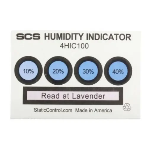 SCS Blotting Paper Impregnated With Cobaltous Chloride ESD Label, Humidity Indicator-Text 3 in x 2in - 4HIC100 product image