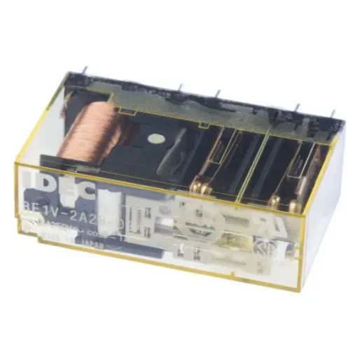 Idec PCB Mount Force Guided Relay, 24V dc Coil Voltage, 4 Pole, DPDT - RF1V-2A2B-D24 product image