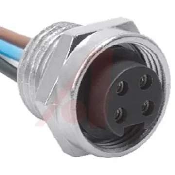 Turck Circular Connector, 4 Contacts, Panel Mount, M12 Connector, Plug, Female, IP67, RKF Series - RKF 40-1M/NPT product image
