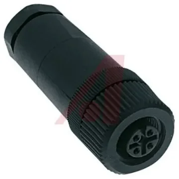 Turck Circular Connector, 4 Contacts, Cable Mount, M12 Connector, Plug, Female, IP67, B Series - B 8141-0/PG 9 product image