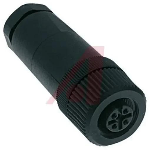 Turck Circular Connector, 4 Contacts, Cable Mount, M12 Connector, Plug, Female, IP67, B Series - B 8141-0/PG 9 product image