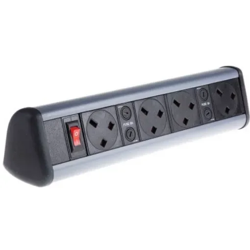 RS PRO Type G - British 4 Gang Power Distribution Unit, 0.5m Cable - 8399799 product image