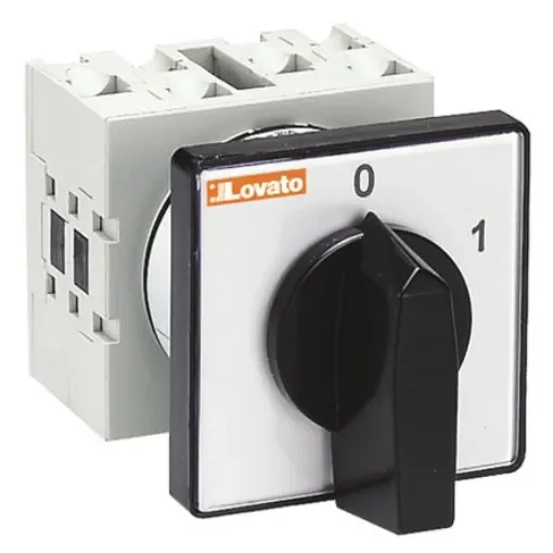 Lovato, 4P 2 Position 60° On-Off Cam Switch, 20A, Knob Actuator - GX2092U product image