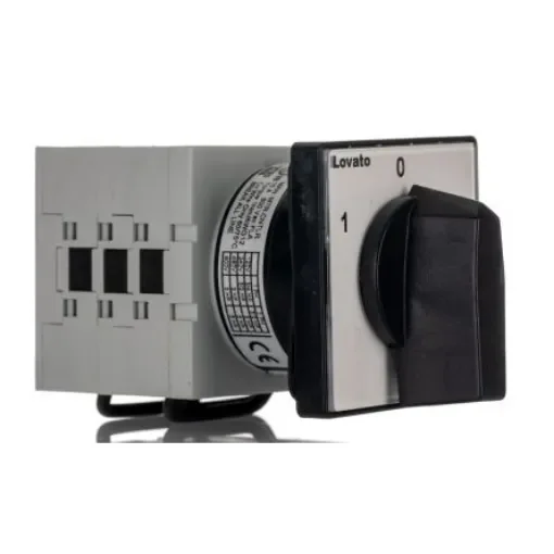 Lovato, 3PDT 3 Position 60° Changeover Cam Switch, 690V ac, 20A, Knob Actuator - GX2053U product image