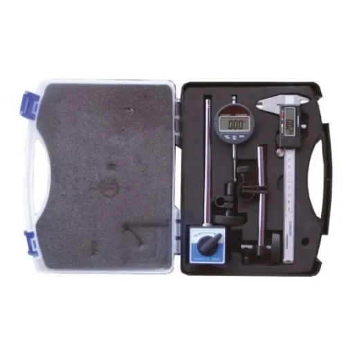 RS PRO Metric & Imperial Digital Caliper, Digital Indicator, Magnetic Base Measuring Set - 8412583 product image