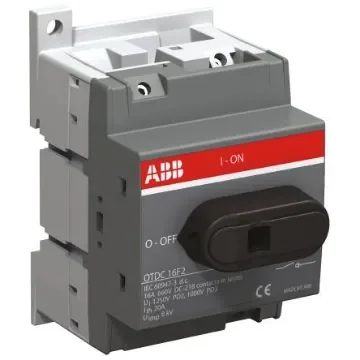 ABB 2P Pole Isolator Switch - 25A Maximum Current, IP20 - OTDC25F2  1SCA121455R1001 product image