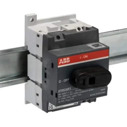 ABB 2P Pole Isolator Switch - 32A Maximum Current, IP20 - OTDC32F2  1SCA121456R1001 product image