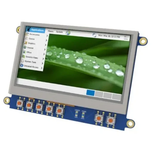 4D Systems 4DCAPE-43T TFT LCD Colour Display / Touch Screen, 4.3in, 480 x 272pixels product image