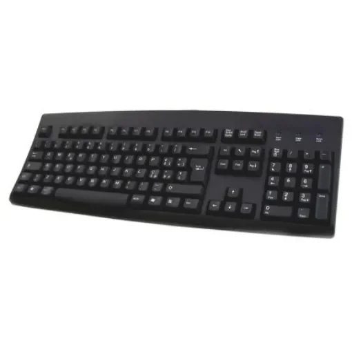 Ceratech Wired PS/2, USB Keyboard, QWERTY (Italy), Black - KYBAC260UP-BKIT product image