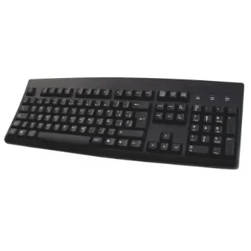 Ceratech Wired PS/2, USB Keyboard, QWERTY (Spain), Black - KYBAC260UP-BKSP product image
