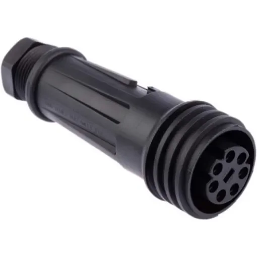 Bulgin Circular Connector, 7 Contacts, Cable Mount, Socket, Female, IP68, Buccaneer 900 Series - PX0921/07/S product image