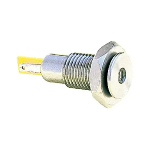 Bulgin Green Panel Mount Indicator, 12.2mm Mounting Hole Size, Solder Tab Termination, IP67 - DX0506/GN/24 product image