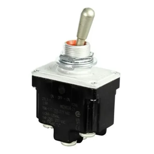 Honeywell Toggle Switch, Panel Mount, On-On-On, DPDT, Screw Terminal - 2TL1-10 product image
