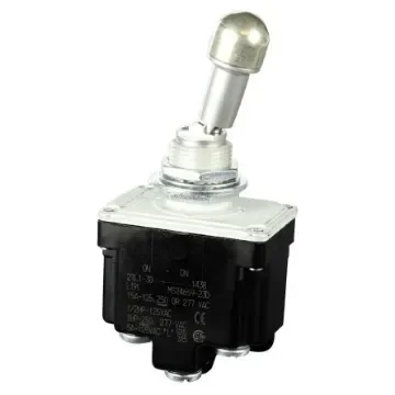 Honeywell Toggle Switch, Panel Mount, On-On, DPDT, Screw Terminal - 2TL1-3D product image
