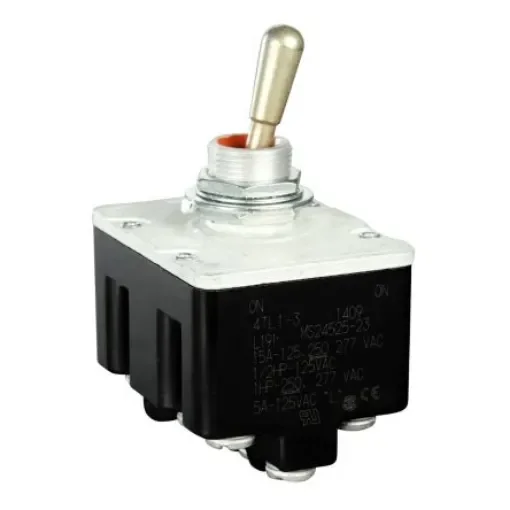 Honeywell Toggle Switch, Panel Mount, (On)-On-(On), 4PDT, Screw Terminal - 4TL1-70 product image
