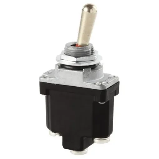 Honeywell Toggle Switch, Panel Mount, On-Off, SPST, Screw Terminal - 61NT1-2 product image