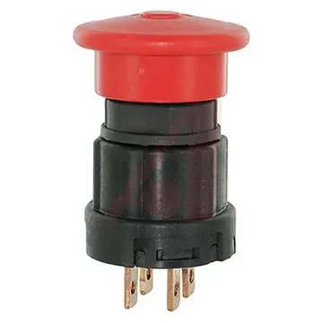 Honeywell 87940 Series Pull Release Emergency Stop Push Button, Panel Mount, 22mm Cutout, 2NO, IP67 - 87941-08 product image