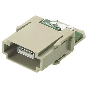 HARTING Heavy Duty Power Connector Module, 1A, Male, Han-Modular Series, 4 Contacts - 09140014651 product image