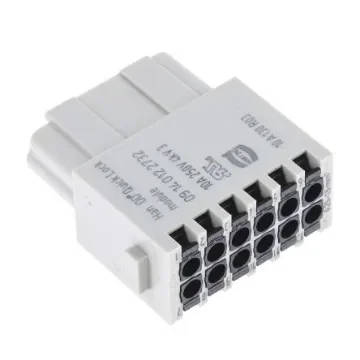 HARTING Heavy Duty Power Connector Module, 10A, Female, Han-Modular Series, 12 Contacts - 09140122732 product image