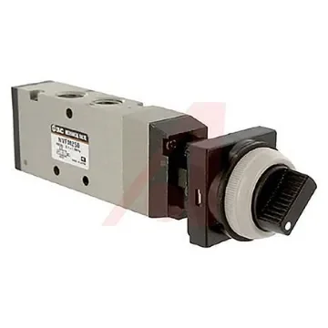 SMC Twist Selector 4/2 Pneumatic Manual Control Valve VZM400 Series, NPT 1/8, 1/8, III B - NVZM450-N01-34B product image