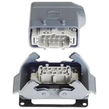 HARTING Connector Set, 10 + PE Way, 16A, HAN 10B, 500 V - 10330100000 product image