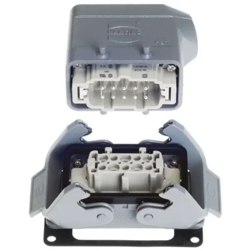 HARTING Connector Set, 10 + PE Way, 16A, HAN 10B, 500 V - 10330100000 product image