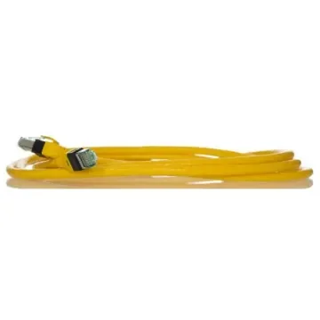 HARTING, 2m Cat6, Yellow RJ45 to Male RJ45 Male, SF/UTP Shielded, Terminated PUR Sheath - 09474747111 product image