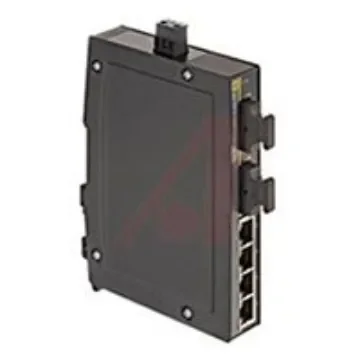 HARTING DIN Rail Mount Industrial Hub, 4 RJ45 Ports, 10/100Mbit/s Transmission, 24V dc - 24030042100 product image