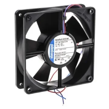 ebm-papst 4300 Series Axial Fan, 12 V dc, DC Operation, 138m³/h, 3.3W, 70mA Max, 119 x 119 x 32mm - 4312MV product image