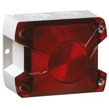 Pfannenberg PY X-S-05 Series Red Flashing Beacon, 24 V dc, Panel Mount, Xenon Bulb - 21510805055 product image