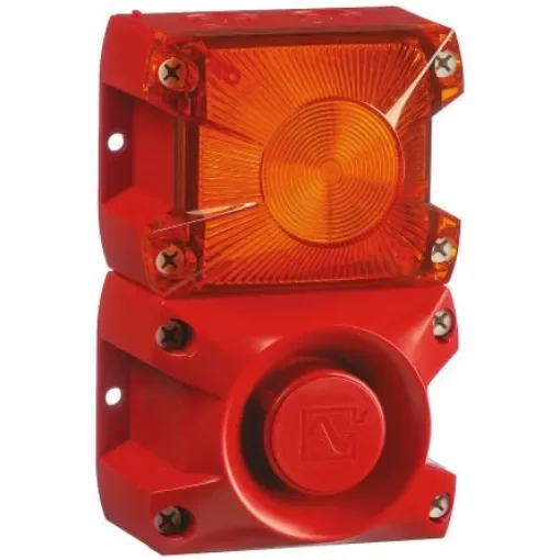Pfannenberg PA X 1-05 Series Amber Sounder Beacon, 24 V dc, Base Mount, 100dB at 1 Metre - 23311804000 product image