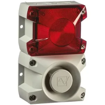 Pfannenberg PA X 1-05 Series Red Sounder Beacon, 24 V dc, Base Mount, 100dB at 1 Metre - 23311805055 product image