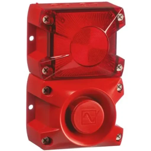 Pfannenberg PA X 1-05 Series Red Sounder Beacon, 24 V dc, Base Mount, 100dB at 1 Metre - 23311805000 product image