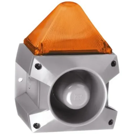 Pfannenberg PA X 5-05 Series Amber Sounder Beacon, 230 V ac, Base Mount, 100dB at 1 Metre - 23351104055 product image