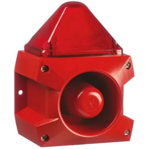 Pfannenberg PA X 5-05 Series Red Sounder Beacon, 230 V ac, Base Mount, 100dB at 1 Metre - 23351105000 product image