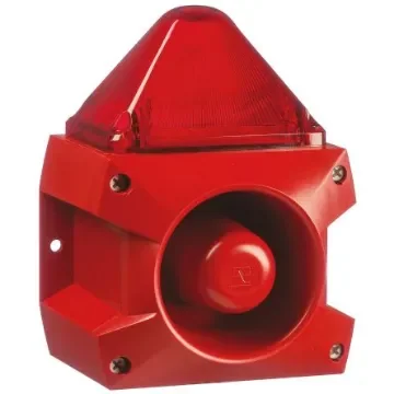 Pfannenberg PA X 5-05 Series Red Sounder Beacon, 24 V dc, Base Mount, 100dB at 1 Metre - 23351805000 product image