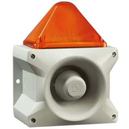 Pfannenberg PA X 10-10 Series Amber Sounder Beacon, 230 V ac, Base Mount, 110dB at 1 Metre - 23361104055 product image