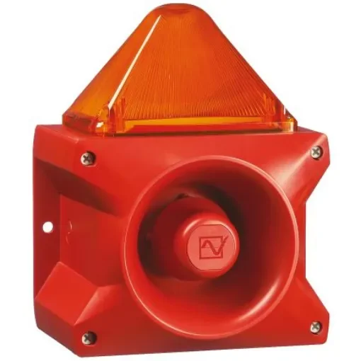 Pfannenberg PA X 10-10 Series Amber Sounder Beacon, 24 V dc, Base Mount, 110dB at 1 Metre - 23361804000 product image