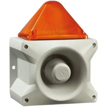 Pfannenberg PA X 10-10 Series Amber Sounder Beacon, 24 V dc, Base Mount, 110dB at 1 Metre - 23361804055 product image