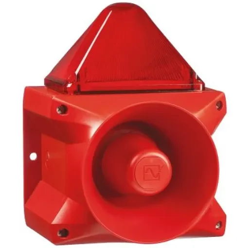 Pfannenberg PA X 20-15 Series Red Sounder Beacon, 230 V ac, Base Mount, 110dB at 1 Metre - 23372105000 product image