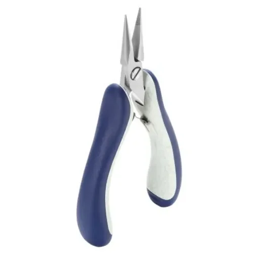 ideal-tek E6024 Electronics Pliers, Long Nose Pliers, 145 mm Overall, Straight Tip, 30mm Jaw, ESD - E6024.CRBG product image