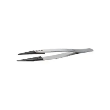 ideal-tek 130 mm, Flat; Rounded, ESD Tweezers - 2ACFR.SA.1 product image
