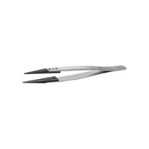 ideal-tek 130 mm, Flat; Rounded, ESD Tweezers - 2ACFR.SA.1 product image