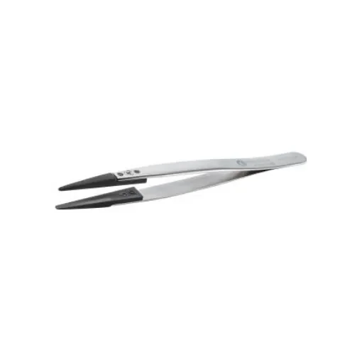 ideal-tek 130 mm, Strong; Rounded, ESD Tweezers - 249CFR.SA.1 product image