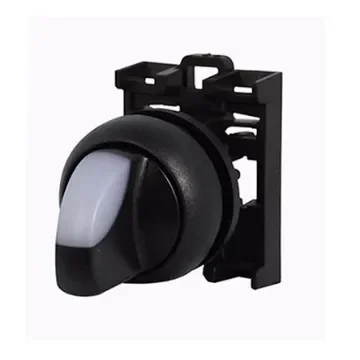 Eaton RMQ Titan Series 2 Position Selector Switch Head, 22mm Cutout, White Handle - 284398 M22S-WLKV-W product image