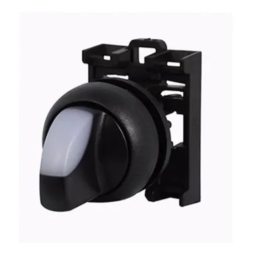 Eaton RMQ Titan Series 2 Position Selector Switch Head, 22mm Cutout, White Handle - 284398 M22S-WLKV-W product image