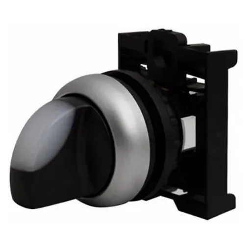 Eaton RMQ Titan Series 3 Position Selector Switch Head, 22mm Cutout, White Handle - 216833 M22-WLK3-W product image